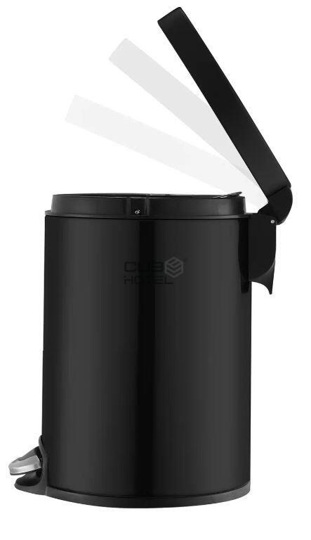 Cubo con Pedal 5L Negro Mate EKO Serene
